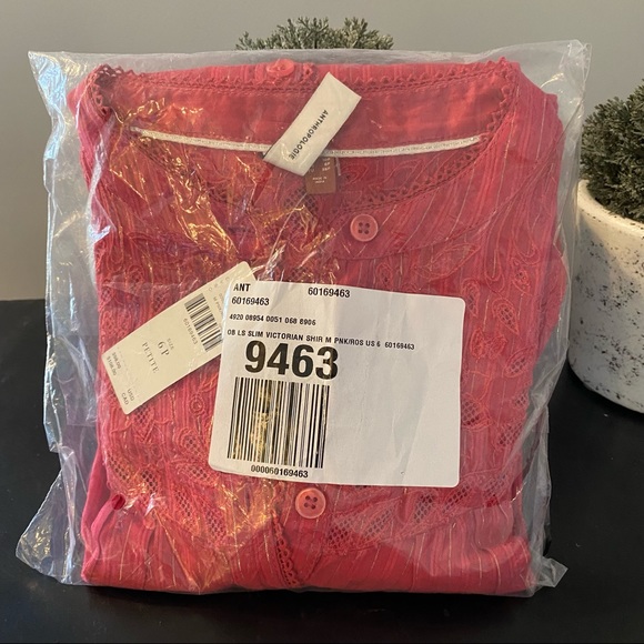 Anthropologie Pilcro The Victoria Lace Buttondown NWT 6P - Picture 6 of 10